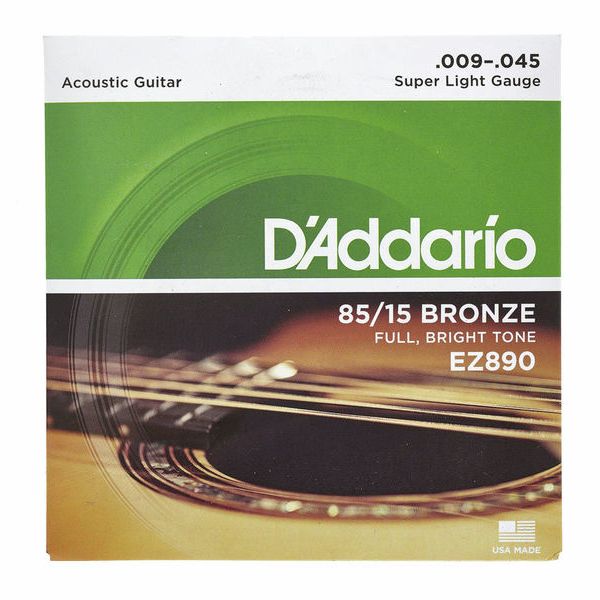Corzi chitara acustică D'Addario EZ890 Bronze .009