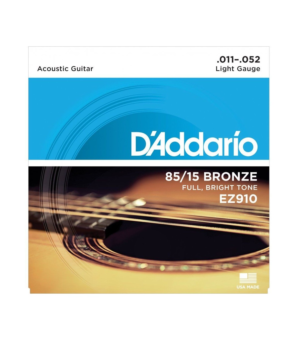 Corzi chitară acustică D'Addario EZ910 bronze .011