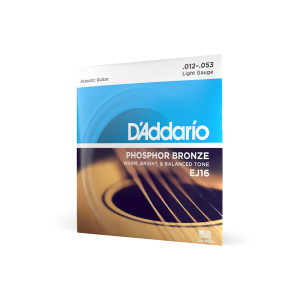 Corzi chitară acustică D'Addario EJ16 Phosphor .012