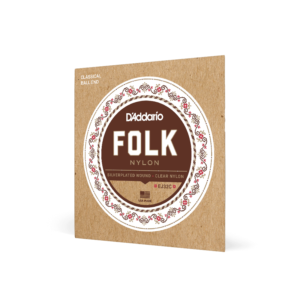 Corzi chitara clasica D'Addario EJ32C Folk ball
